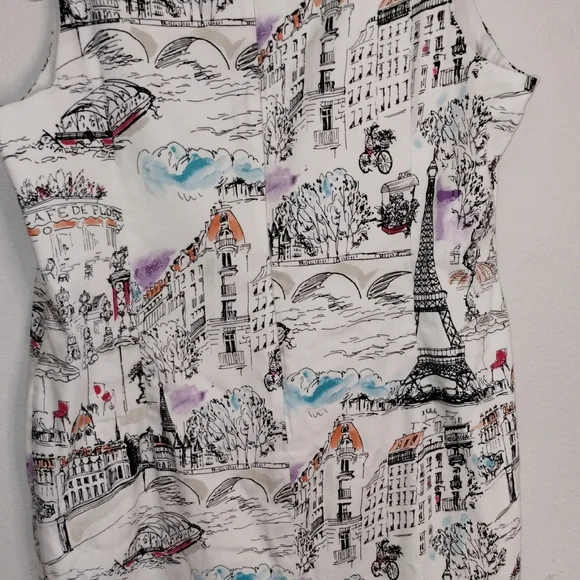 Leslie Fay Black and White Sheath Mini Dress - Picture 8 of 17